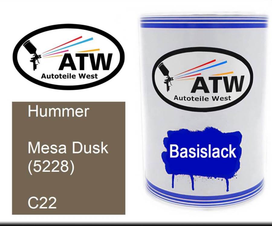 Hummer, Mesa Dusk (5228), C22: 500ml Lackdose, von ATW Autoteile West.